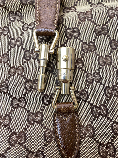 【現状渡し品】【メンズ】 GUCCI グッチ ジャッキー GGキャンバス ワンショルダーバッグ 141575 鞄 カバン レディース 180-260615-em-16-min カラー：ブラウン系 万代Net店