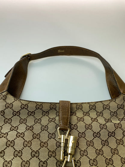 【現状渡し品】【メンズ】 GUCCI グッチ ジャッキー GGキャンバス ワンショルダーバッグ 141575 鞄 カバン レディース 180-260615-em-16-min カラー：ブラウン系 万代Net店