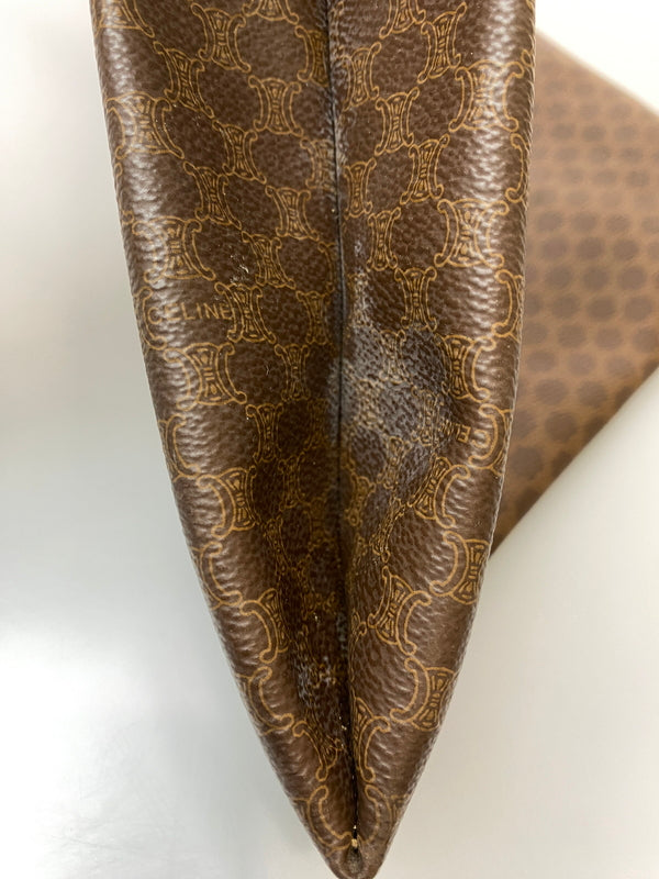 【現状渡し品】【レディース】 CELINE セリーヌ マカダム トートバッグ 鞄 バッグ 180-260615-em-15-min カラー：ブラウン 万代Net店