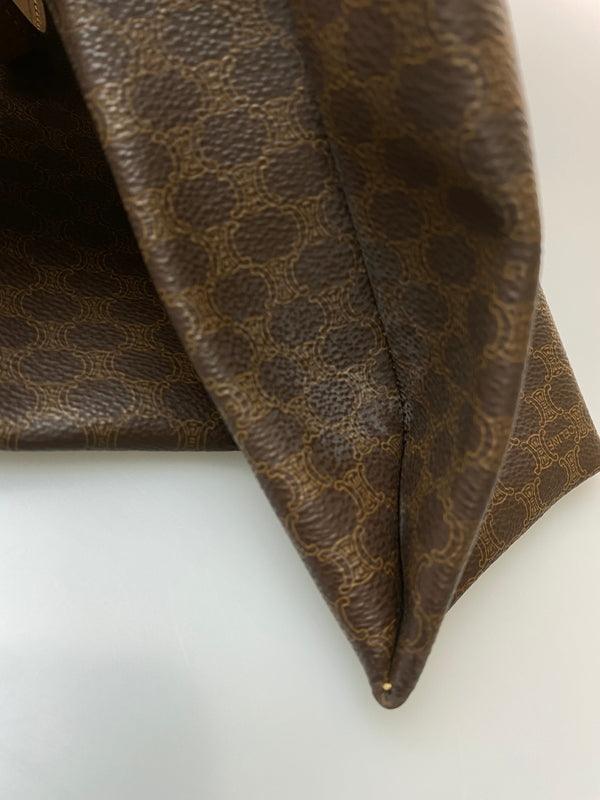 【現状渡し品】【レディース】 CELINE セリーヌ マカダム トートバッグ 鞄 バッグ 180-260615-em-15-min カラー：ブラウン 万代Net店