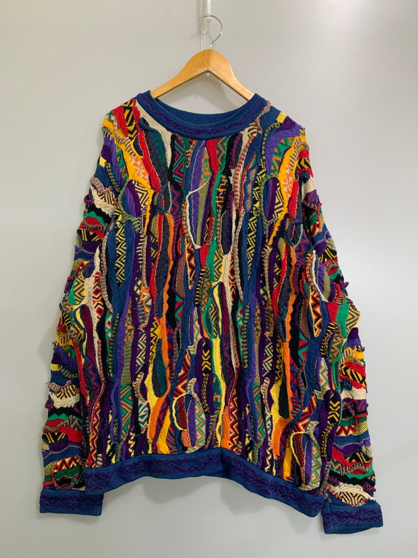 【中古品】【メンズ】 COOGI クージー 90S 3D KNIT ニット 146-260508-AS-65-min サイズ：1XL カラー：マルチカラー 万代Net店