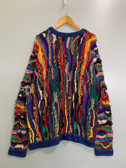 【中古品】【メンズ】 COOGI クージー 90S 3D KNIT ニット 146-260508-AS-65-min サイズ：1XL カラー：マルチカラー 万代Net店