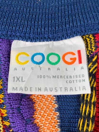 【中古品】【メンズ】 COOGI クージー 90S 3D KNIT ニット 146-260508-AS-65-min サイズ：1XL カラー：マルチカラー 万代Net店