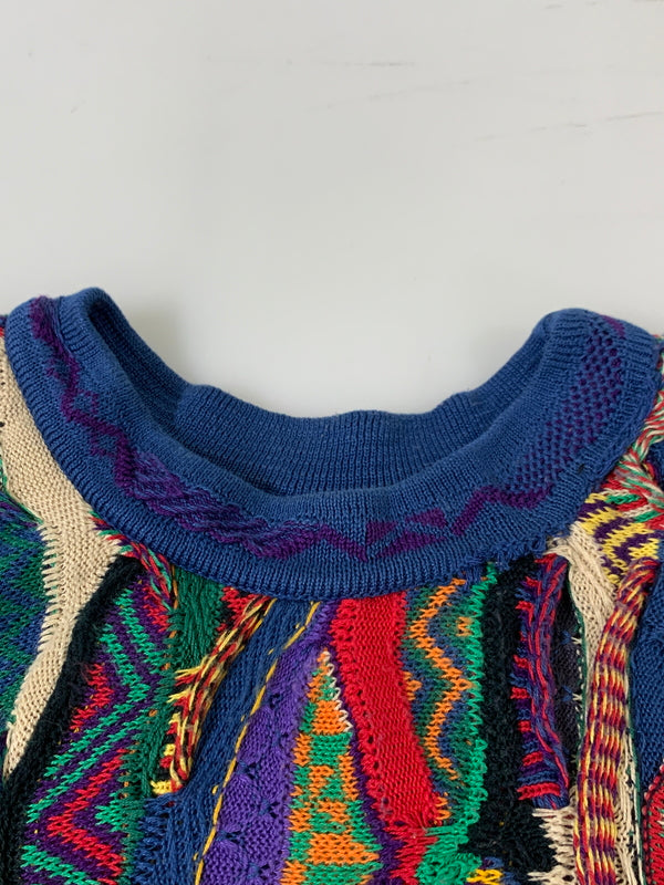 【中古品】【メンズ】 COOGI クージー 90S 3D KNIT ニット 146-260508-AS-65-min サイズ：1XL カラー：マルチカラー 万代Net店