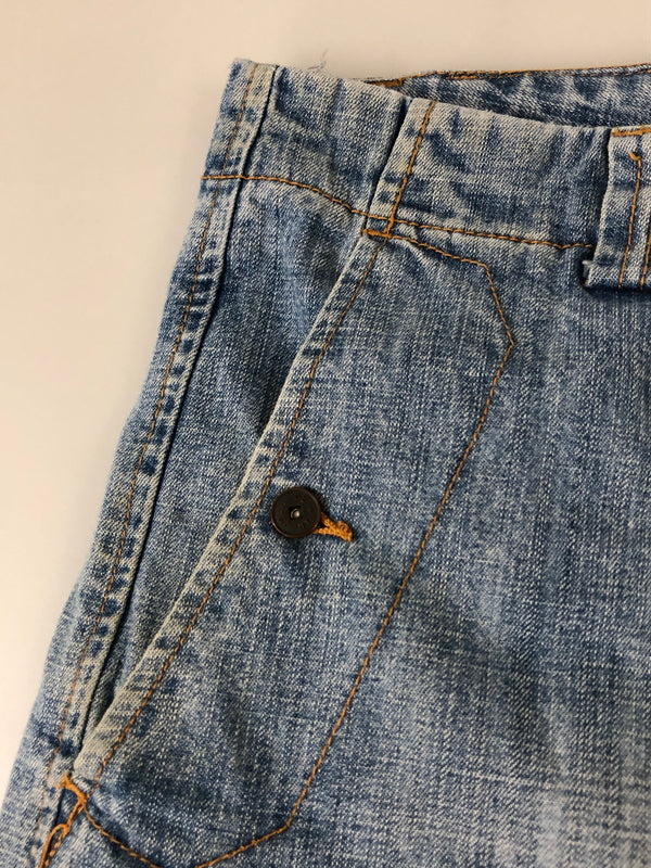 【現状渡し品】【メンズ】 MARITHE FRANCOIS GIRBAUD マリテフランソワジルボー DENIM CARGO PANTS デニム カーゴ パンツ メンズ ボトムス ジーンズ 157-260510-em-57-min サイズ：42M カラー：インディゴブルー 万代Net店
