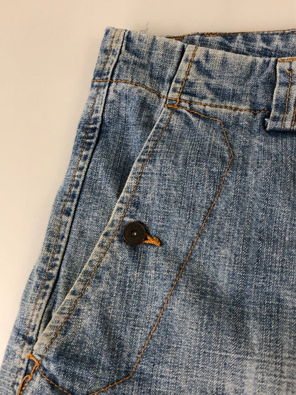 【現状渡し品】【メンズ】 MARITHE FRANCOIS GIRBAUD マリテフランソワジルボー DENIM CARGO PANTS デニム カーゴ パンツ メンズ ボトムス ジーンズ 157-260510-em-57-min サイズ：42M カラー：インディゴブルー 万代Net店