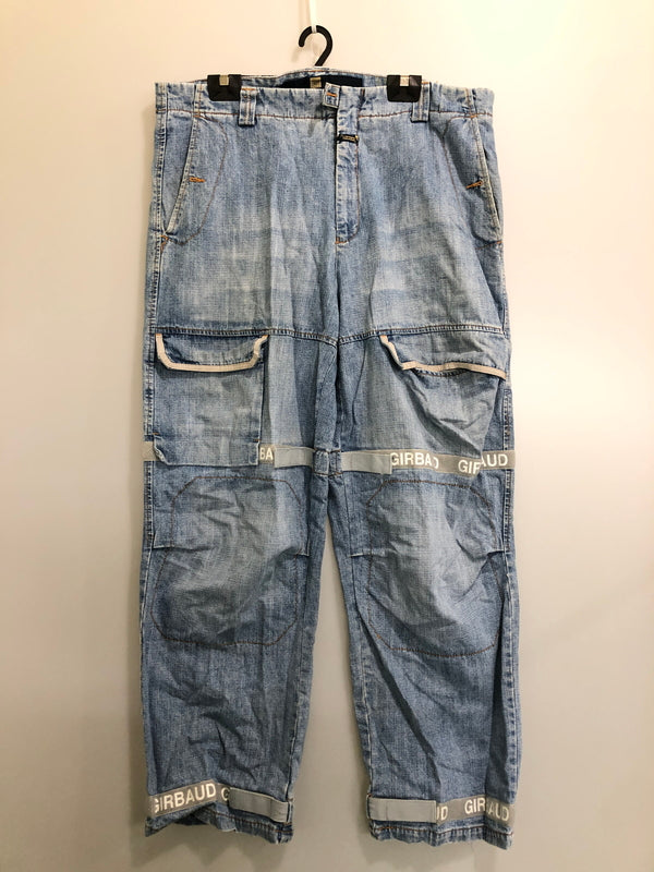 【現状渡し品】【メンズ】 MARITHE FRANCOIS GIRBAUD マリテフランソワジルボー DENIM CARGO PANTS デニム カーゴ パンツ メンズ ボトムス ジーンズ 157-260510-em-57-min サイズ：42M カラー：インディゴブルー 万代Net店