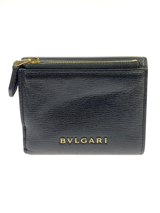 【中古品】【メンズ】 BULGARI ブルガリ SERPENTI FOREVER COMPACT WALLET セルペンティ フォーエバー コンパクト ウォレット 財布 三つ折り財布 181-260530-KS-19-min カラー：ブラック 万代Net店