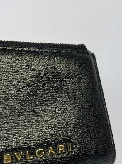 【中古品】【メンズ】 BULGARI ブルガリ SERPENTI FOREVER COMPACT WALLET セルペンティ フォーエバー コンパクト ウォレット 財布 三つ折り財布 181-260530-KS-19-min カラー：ブラック 万代Net店