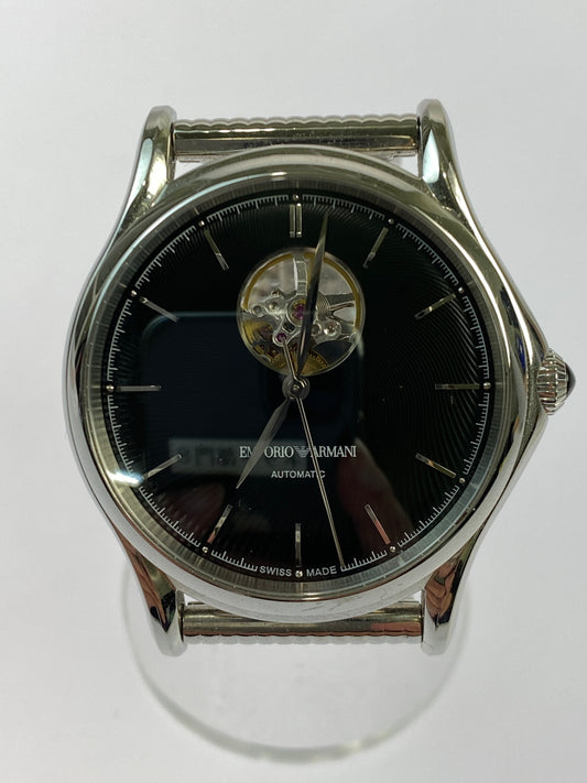 【中古品】【レディース】 EMPORIO ARMANI エンポリオ・アルマーニ AUTOMATIC WATCH ARS3300 オートマチック ウォッチ 腕時計 197-260510-em-18-min カラー：シルバー/ブラック 万代Net店