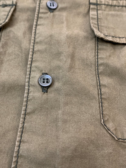 【中古品】【メンズ】 COMME DES GARCONS SHIRT コムデギャルソン シャツ LS COTTON SHIRT S11005 フランス製 長袖 コットン シャツ メンズ トップス 140-260515-em-07-min サイズ：S カラー：ブラウン 万代Net店