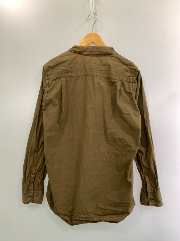 【中古品】【メンズ】 COMME DES GARCONS SHIRT コムデギャルソン シャツ LS COTTON SHIRT S11005 フランス製 長袖 コットン シャツ メンズ トップス 140-260515-em-07-min サイズ：S カラー：ブラウン 万代Net店