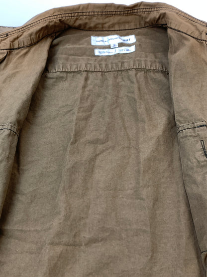 【中古品】【メンズ】 COMME DES GARCONS SHIRT コムデギャルソン シャツ LS COTTON SHIRT S11005 フランス製 長袖 コットン シャツ メンズ トップス 140-260515-em-07-min サイズ：S カラー：ブラウン 万代Net店