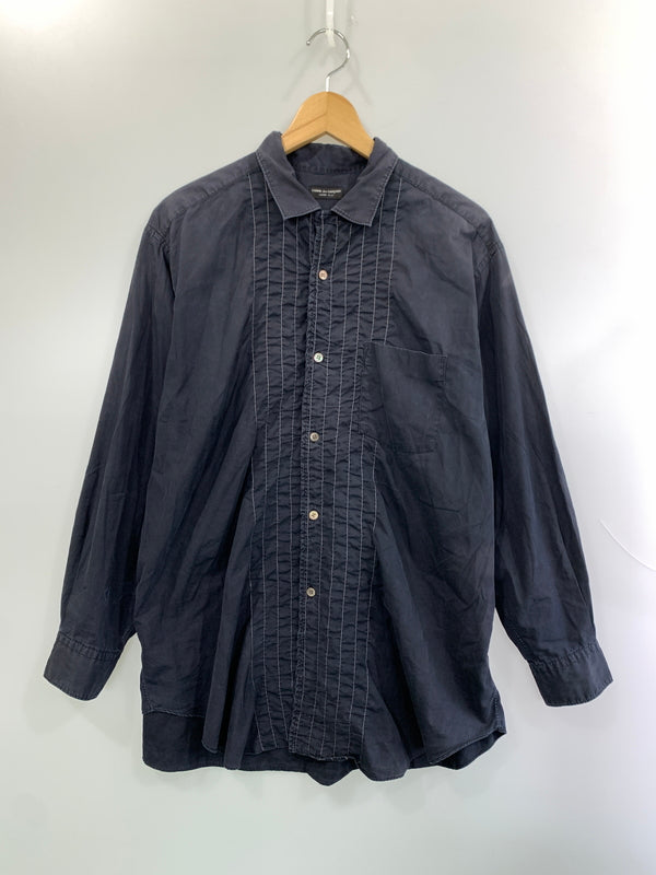 【現状渡し品】【メンズ】 COMME DES GARCONS HOMME PLUS コムデギャルソンオムプリュス LS SHIRT 長袖 シャツ メンズ トップス 140-260515-em-08-min カラー：ネイビー 万代Net店