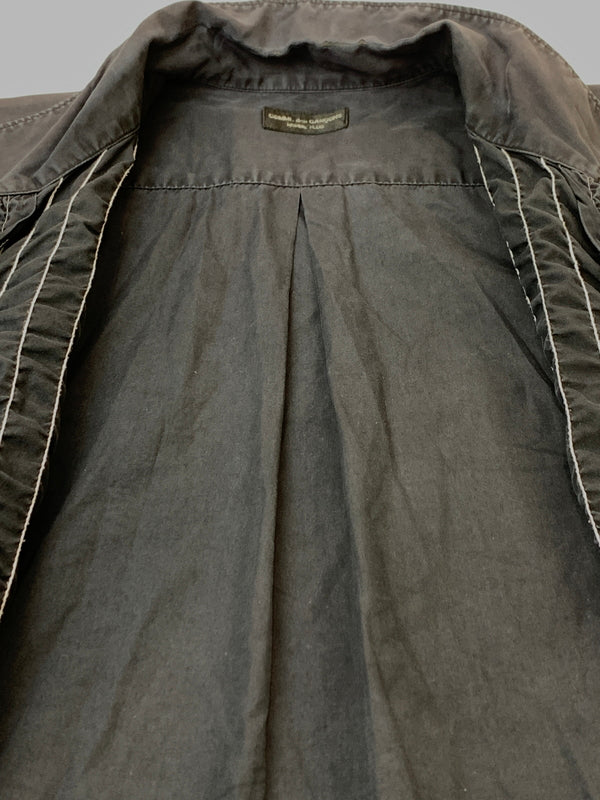 【現状渡し品】【メンズ】 COMME DES GARCONS HOMME PLUS コムデギャルソンオムプリュス LS SHIRT 長袖 シャツ メンズ トップス 140-260515-em-08-min カラー：ネイビー 万代Net店