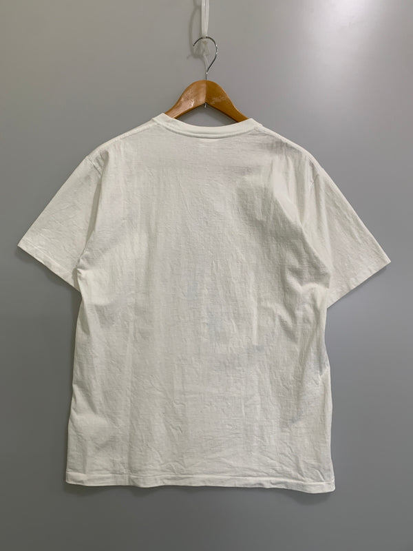 【中古品】【メンズ】 A BATHING APE アベイシングエイプ ×MARVEL CAPTAIN AMERICA PRINT TEE 半袖Tシャツ ショートスリーブ 142-260508-AS-52-min サイズ：L カラー：ホワイト 万代Net店
