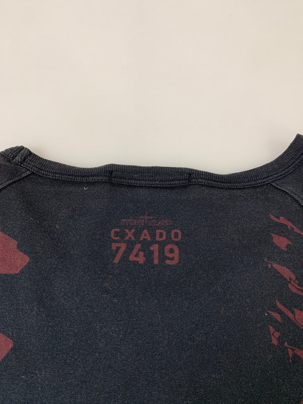 【現状渡し品】【メンズ】 STONE ISLAND ストーンアイランド SHADOW PROJECT 741920610 PRINT TEE 半袖Tシャツ ショートスリーブ 141-260508-AS-53-min サイズ：L カラー：ブラック 万代Net店