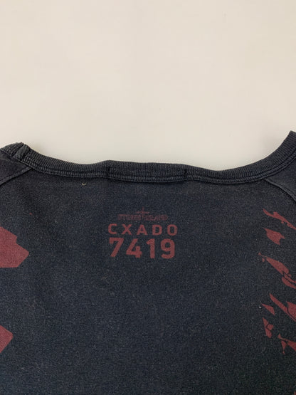 【現状渡し品】【メンズ】 STONE ISLAND ストーンアイランド SHADOW PROJECT 741920610 PRINT TEE 半袖Tシャツ ショートスリーブ 141-260508-AS-53-min サイズ：L カラー：ブラック 万代Net店