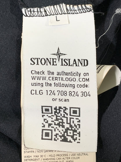 【現状渡し品】【メンズ】 STONE ISLAND ストーンアイランド SHADOW PROJECT 741920610 PRINT TEE 半袖Tシャツ ショートスリーブ 141-260508-AS-53-min サイズ：L カラー：ブラック 万代Net店