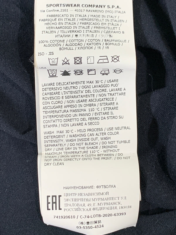 【現状渡し品】【メンズ】 STONE ISLAND ストーンアイランド SHADOW PROJECT 741920610 PRINT TEE 半袖Tシャツ ショートスリーブ 141-260508-AS-53-min サイズ：L カラー：ブラック 万代Net店