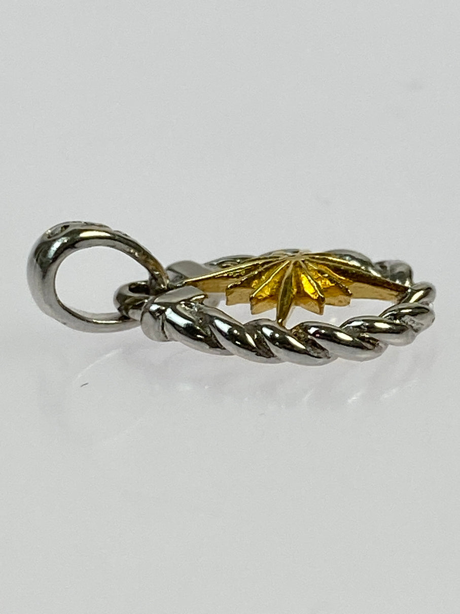 【中古品】【メンズ/レディース】 SAAD サード SV925 K24コーティング ホースシュー サンシンボル ペンダントトップ SAAD サード SV925 K24コーティング ホースシュー サンシンボル ペンダントトップ シルバー アクセサリー 191-260510-em-01-min カラー：シルバー/ゴールド 万代Net店
