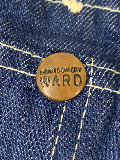 【中古品】【メンズ】 MONTGOMERY WARD モンゴメリーワード 70's 70年代 オーバーオール ヴィンテージ セット 146-260522-SH-03-min カラー：インディゴ 万代Net店
