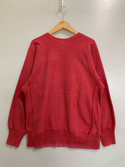 【中古品】【メンズ】 CHAMPION チャンピオン 90S REVERSEWEAVE SWEATSHIRT 目無し スウェット トレーナー 146-260508-AS-79-min サイズ：L カラー：レッド 万代Net店