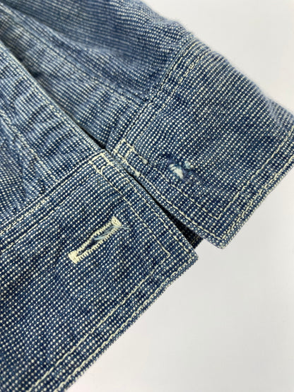 【現状渡し品】【メンズ】 THE REAL MCCOYS ザリアルマッコイズ LOT153 8HOUR UNION HBT WORK SHIRT ワークシャツ 145-260523-zi-35-min サイズ：15 カラー：ブルー系 万代Net店