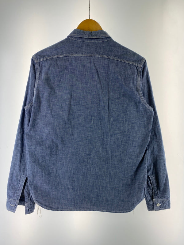 【現状渡し品】【メンズ】 THE REAL MCCOYS ザリアルマッコイズ LOT153 8HOUR UNION HBT WORK SHIRT ワークシャツ 145-260523-zi-35-min サイズ：15 カラー：ブルー系 万代Net店
