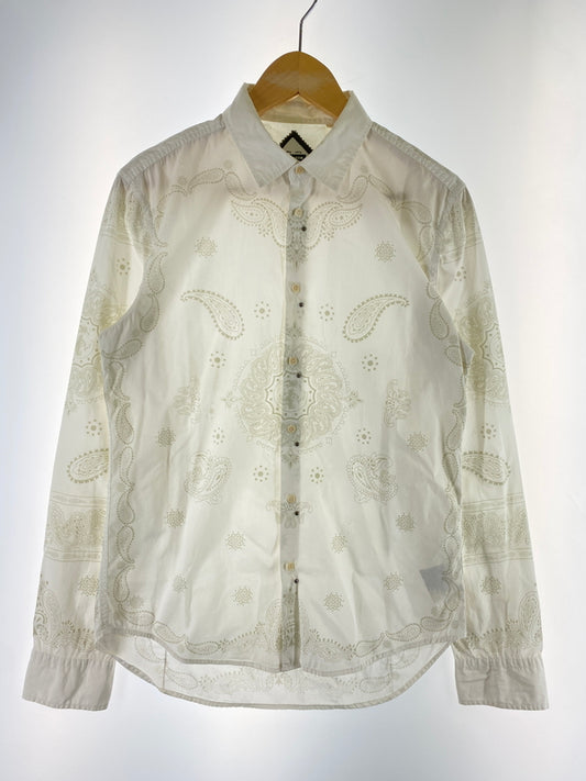 【中古品】【メンズ】 DIESEL ディーゼル PAISLEY STUDS SHIRT シャツ 141-260523-zi-03-min サイズ：S カラー：ホワイト系 万代Net店