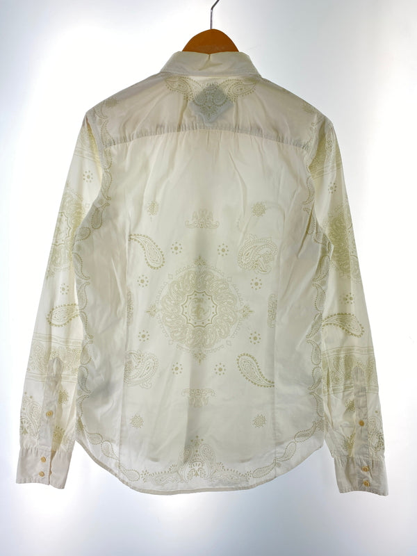 【中古品】【メンズ】 DIESEL ディーゼル PAISLEY STUDS SHIRT シャツ 141-260523-zi-30-min サイズ：S カラー：ホワイト系 万代Net店