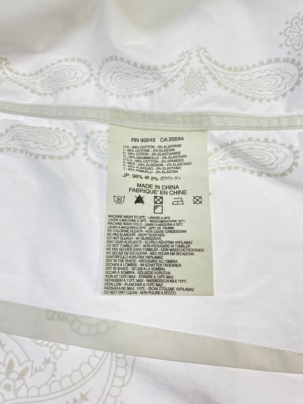 【中古品】【メンズ】 DIESEL ディーゼル PAISLEY STUDS SHIRT シャツ 141-260523-zi-30-min サイズ：S カラー：ホワイト系 万代Net店