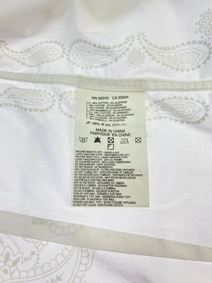 【中古品】【メンズ】 DIESEL ディーゼル PAISLEY STUDS SHIRT シャツ 141-260523-zi-30-min サイズ：S カラー：ホワイト系 万代Net店