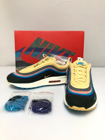 【未使用品】【メンズ】 SEAN WOTHERSPOON ショーン・ウェザースプーン ×NIKE ナイキ AJ4219-400 AIR MAX 1 97 SW 靴 シューズ スニーカー 160-260508-AS-94-min サイズ：26.5cm カラー：LT BLUE FURY/LEMON WASH 万代Net店