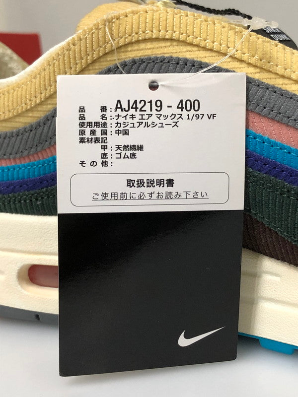 【未使用品】【メンズ】 SEAN WOTHERSPOON ショーン・ウェザースプーン ×NIKE ナイキ AJ4219-400 AIR MAX 1 97 SW 靴 シューズ スニーカー 160-260508-AS-94-min サイズ：26.5cm カラー：LT BLUE FURY/LEMON WASH 万代Net店