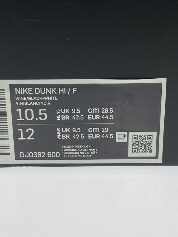 【中古品】【メンズ】 NIKE ナイキ ×FRAGMENT フラグメント DJ0382-600 DUNK HI F 靴 シューズ スニーカー SNEAKER 160-260509-zi-06-min サイズ：28.5cm カラー：WINE/BLACK-WHITE 万代Net店