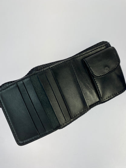 【中古品】【メンズ】 SAAD サード レザー 二つ折り財布 ウォレット 革 200-260512-em-10-min カラー：ブラック 万代Net店