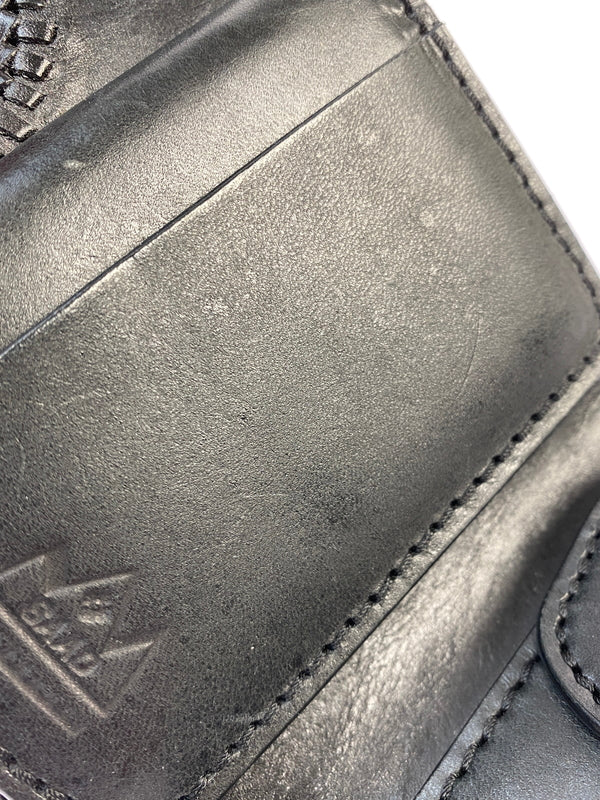 【中古品】【メンズ】 SAAD サード レザー 二つ折り財布 ウォレット 革 200-260512-em-10-min カラー：ブラック 万代Net店