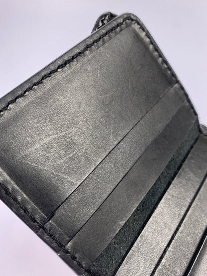 【中古品】【メンズ】 SAAD サード レザー 二つ折り財布 ウォレット 革 200-260512-em-10-min カラー：ブラック 万代Net店