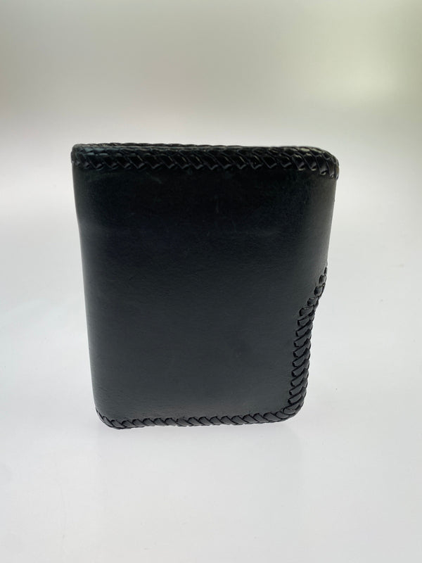 【中古品】【メンズ】 SAAD サード レザー 二つ折り財布 ウォレット 革 200-260512-em-10-min カラー：ブラック 万代Net店