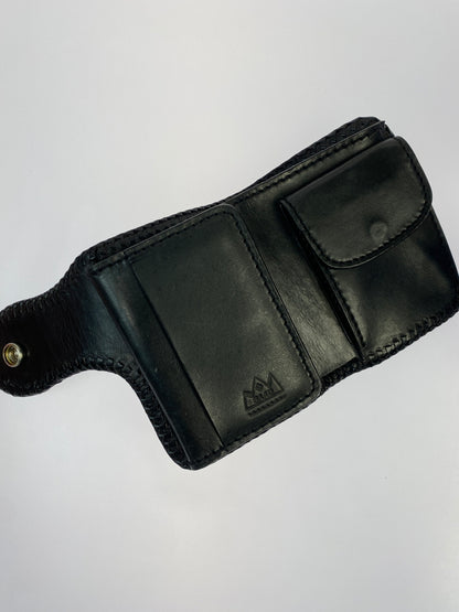 【中古品】【メンズ】 SAAD サード レザー 二つ折り財布 ウォレット 革 200-260512-em-10-min カラー：ブラック 万代Net店