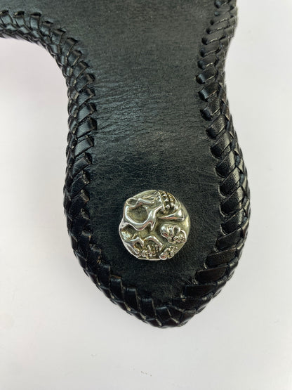 【中古品】【メンズ】 SAAD サード レザー 二つ折り財布 ウォレット 革 200-260512-em-10-min カラー：ブラック 万代Net店