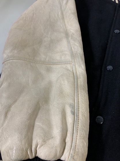 【現状渡し品】【メンズ】 NIKE ナイキ 90S AIR JORDAN FLIGHT CLOB STADIUM JACKET 90年代 エアジョーダン スタジアムジャケット メンズ アウター スタジャン 146-260510-em-38-min サイズ：L カラー：ネイビー/ホワイト 万代Net店