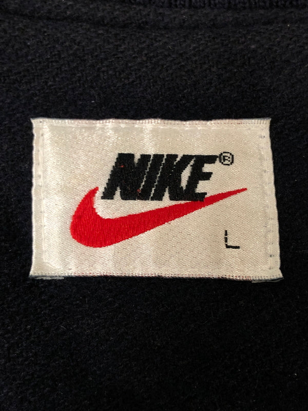 【現状渡し品】【メンズ】 NIKE ナイキ 90S AIR JORDAN FLIGHT CLOB STADIUM JACKET 90年代 エアジョーダン スタジアムジャケット メンズ アウター スタジャン 146-260510-em-38-min サイズ：L カラー：ネイビー/ホワイト 万代Net店