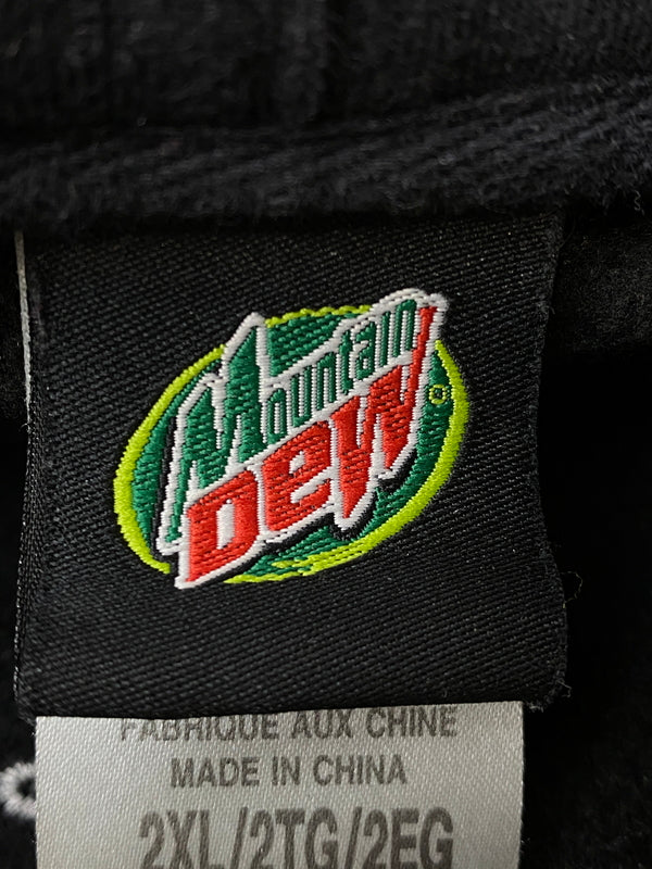 【中古品】【メンズ】 MOUNTAIN DEW マウンテンデュー 00S REFLECTOR LOGO HOODIE 00年代 リフレクター ロゴ フーディー メンズ トップス パーカー ヴィンテージ 146-260524-em-23-min サイズ：2XL カラー：ブラック 万代Net店