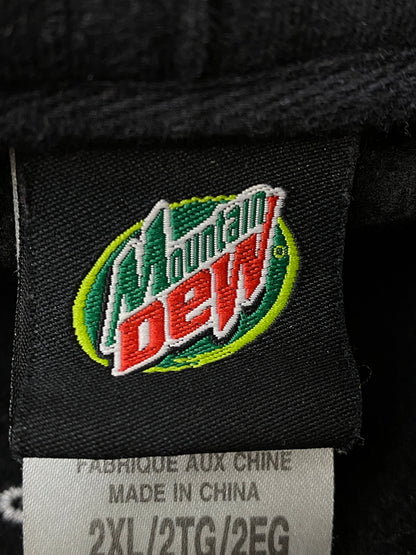 【中古品】【メンズ】 MOUNTAIN DEW マウンテンデュー 00S REFLECTOR LOGO HOODIE 00年代 リフレクター ロゴ フーディー メンズ トップス パーカー ヴィンテージ 146-260524-em-23-min サイズ：2XL カラー：ブラック 万代Net店