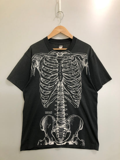 【現状渡し品】【メンズ】 LESLIE ARWIN レスリー アーウィン 90S PRINT TEE 90年代 半袖Tシャツ メンズ トップス ヴィンテージ 146-260510-em-41-min サイズ：L カラー：ブラック 万代Net店