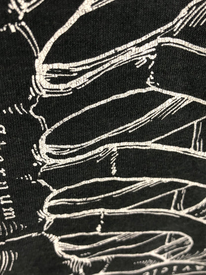 【現状渡し品】【メンズ】 LESLIE ARWIN レスリー アーウィン 90S PRINT TEE 90年代 半袖Tシャツ メンズ トップス ヴィンテージ 146-260510-em-41-min サイズ：L カラー：ブラック 万代Net店