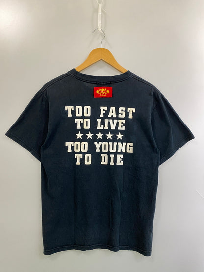 【中古品】【メンズ】 CREAMSODA クリームソーダ カクドクロTシャツ メンズ 半袖 プリント Tシャツ 142-260717-em-32-min サイズ：S カラー：ブラック 万代Net店