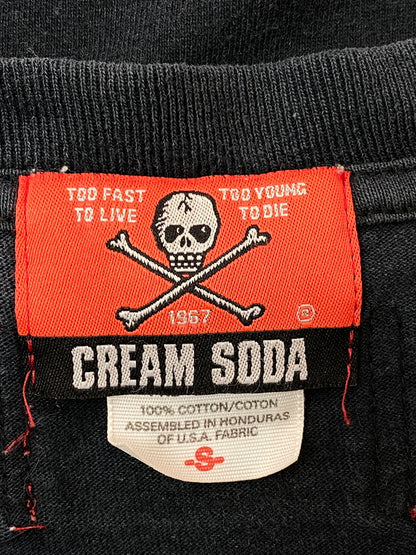 【中古品】【メンズ】 CREAMSODA クリームソーダ カクドクロTシャツ メンズ 半袖 プリント Tシャツ 142-260717-em-32-min サイズ：S カラー：ブラック 万代Net店